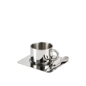 NICHBA - Cappuccino Cup, Rustfrit stål, Trio NICHBA - Cappuccino Cup, Rustfrit stål, Trio