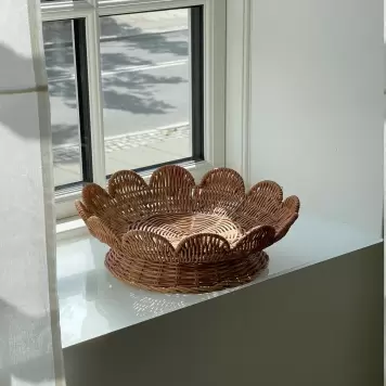 Jou Quilts - Jou Frugtkurv/Brødkurv, Rattan Ø:30*10