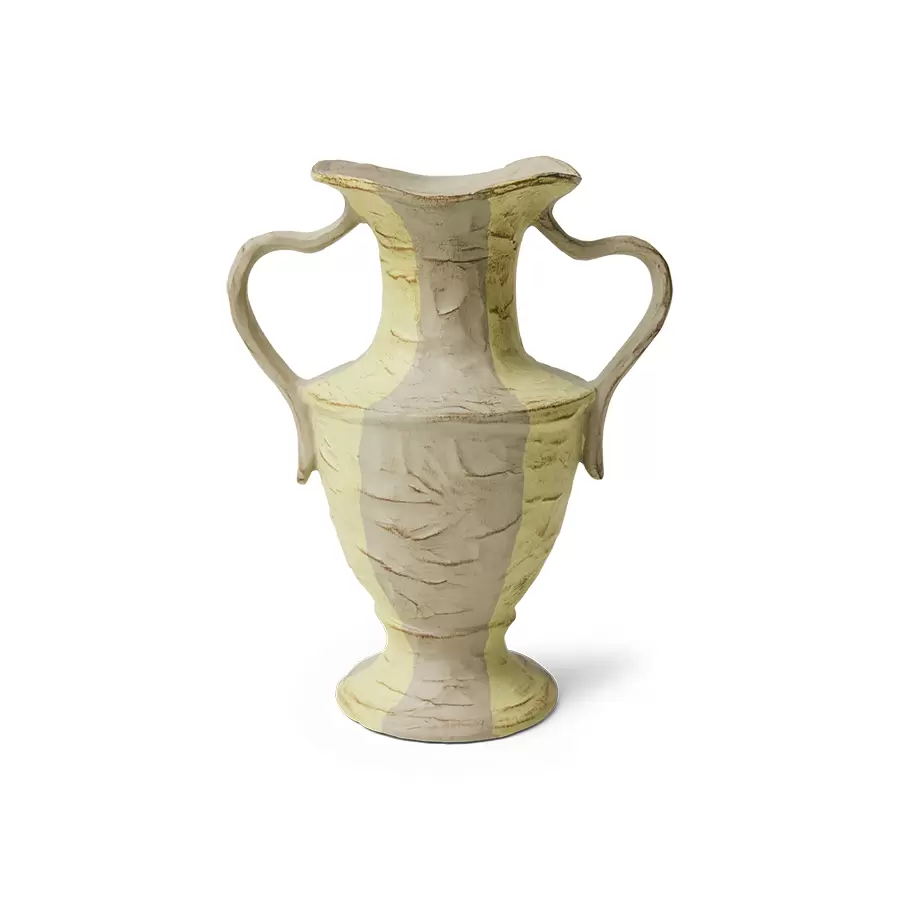 HK living - New Classics Vase, Cream Stripes