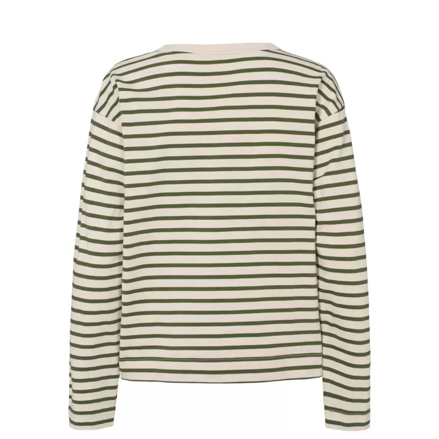 esmé studios - Tine LS Green Stripe Top GOTS