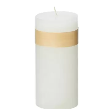 Lübech Living - Timber® bloklys, Snow White Ø:9,5*38 - Hent selv Lübech Living - Timber® bloklys, Snow White Ø:9,5*38 - Hent selv