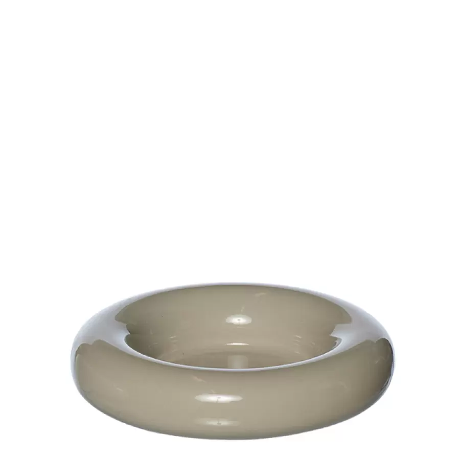 Lübech Living - Ania holder til bloklys,  glossy sand Diameter 11 cm