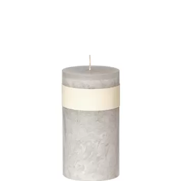 Lübech Living - Timber® bloklys, Light Grey Ø:8*30 Lübech Living - Timber® bloklys, Light Grey Ø:8*30