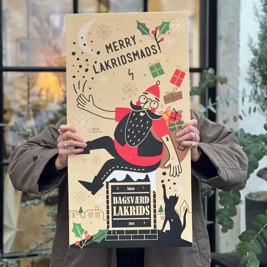 Bagsværd Lakrids - Julekalender 2025 med 25 låger - sendes ikke/hent-selv vare