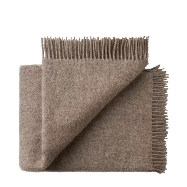 Silkeborg Uldspinderi - Plaid Season, Latte Beige 130*200 Silkeborg Uldspinderi - Plaid Season, Latte Beige 130*200