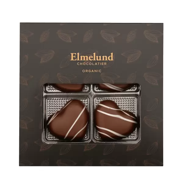 Elmelund - Øko Gaveæske 4 Marcipanhjerter