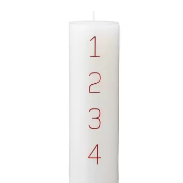 KunstIndustrien - Adventslys Røde tal Ø:7*24 KunstIndustrien - Adventslys Røde tal Ø:7*24