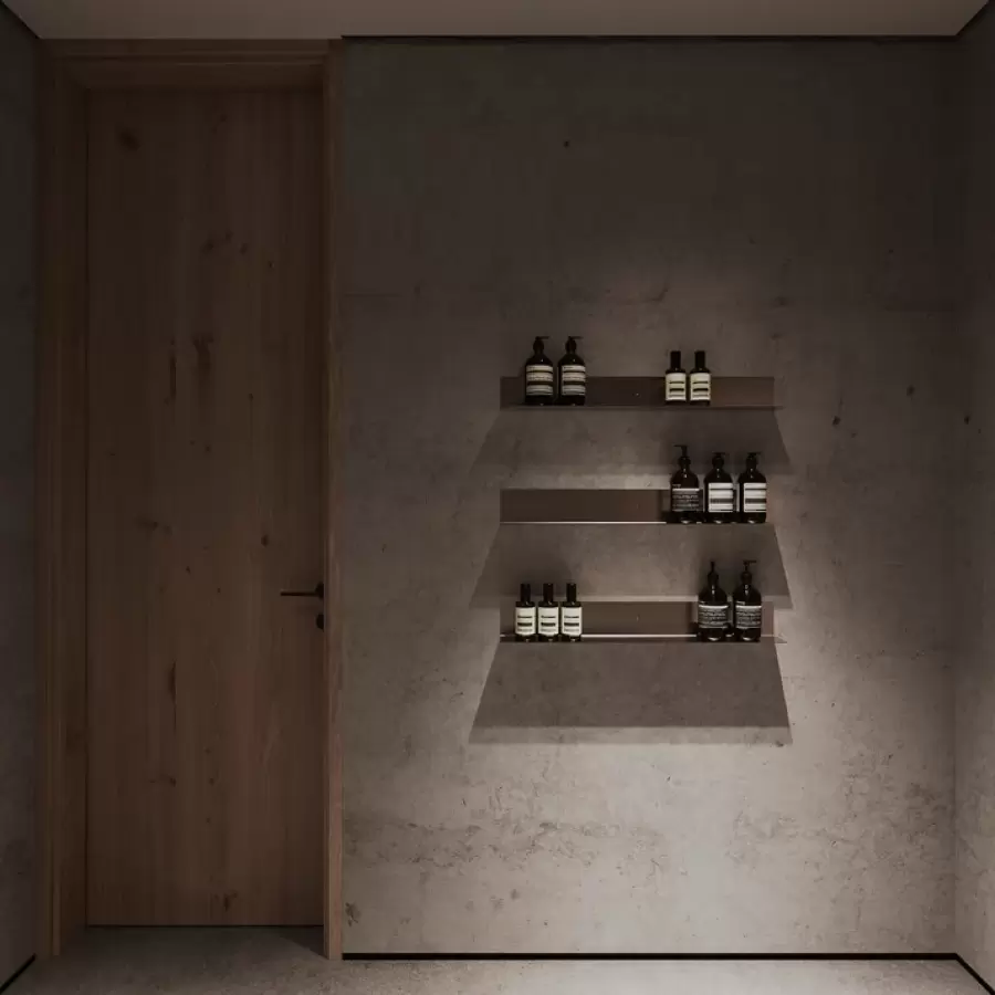 NICHBA - Hylde børstet stål 60 cm.