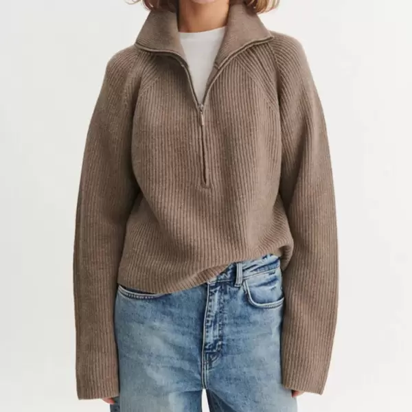Basic Apparel - Cady Zip Sweater