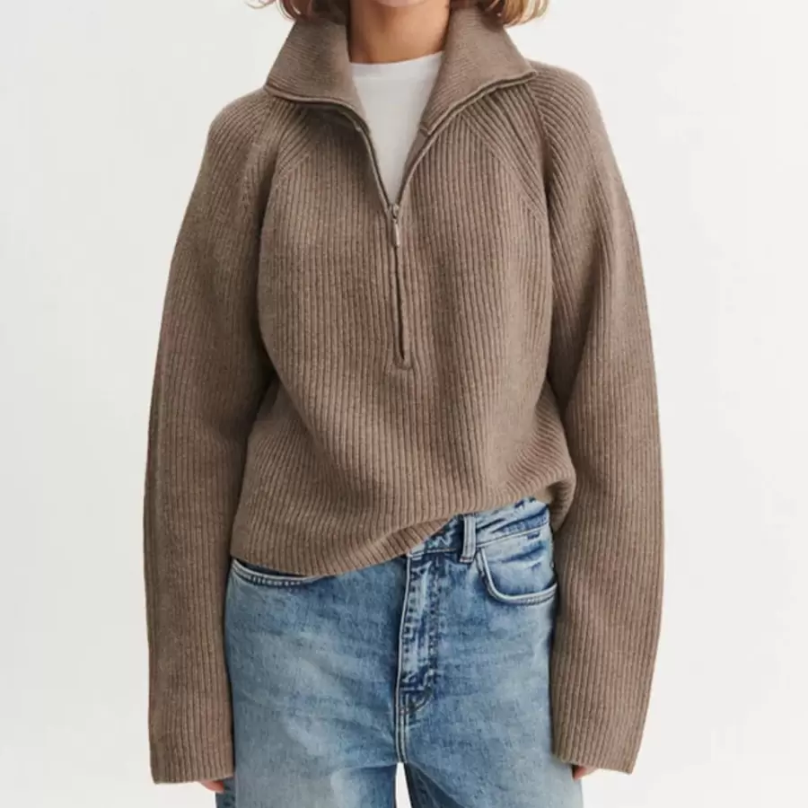Basic Apparel - Cady Zip Sweater