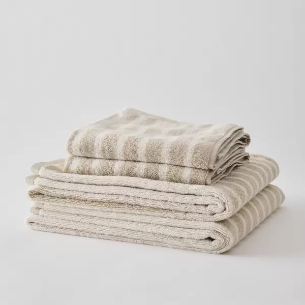 TELL ME MORE - Bonnie håndklæde( Beige)