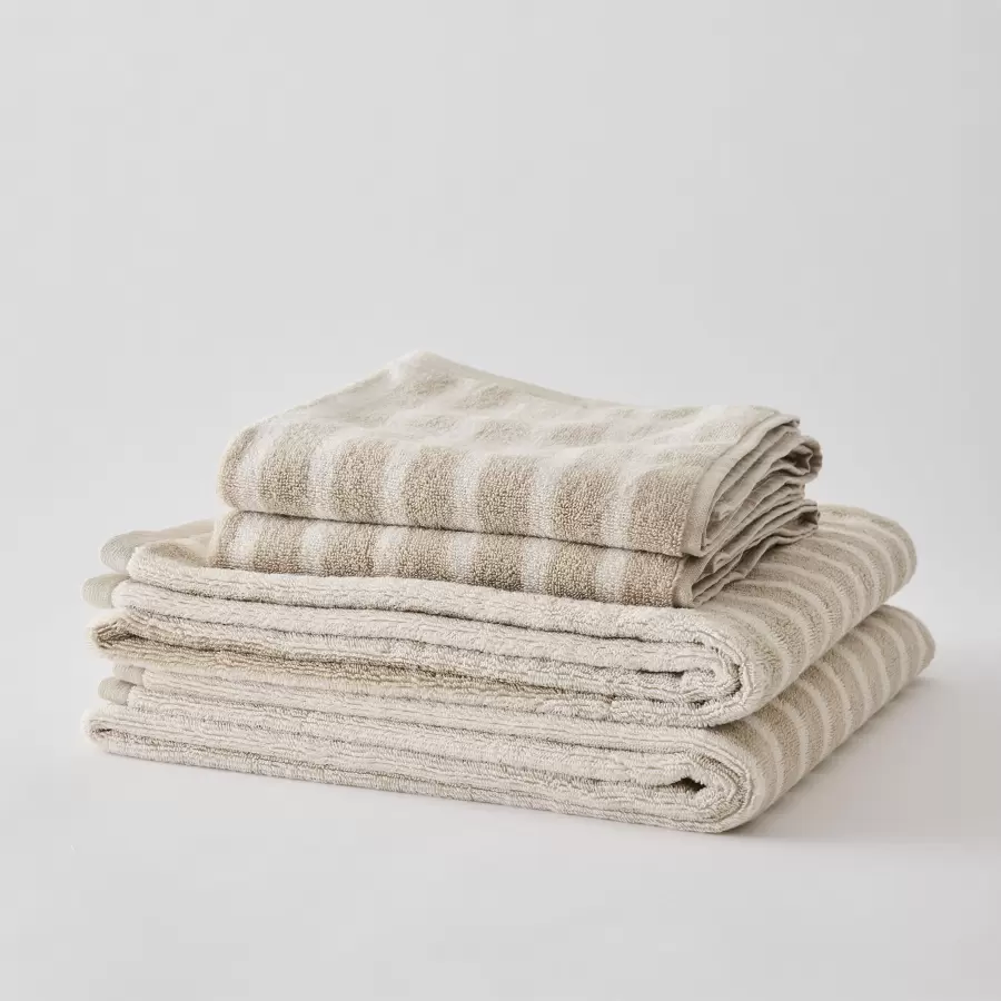 TELL ME MORE - Håndklæde Bonnie, Beige 50*70