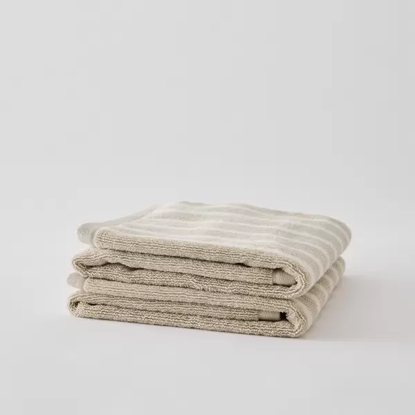 TELL ME MORE - Bonnie håndklæde( Beige)