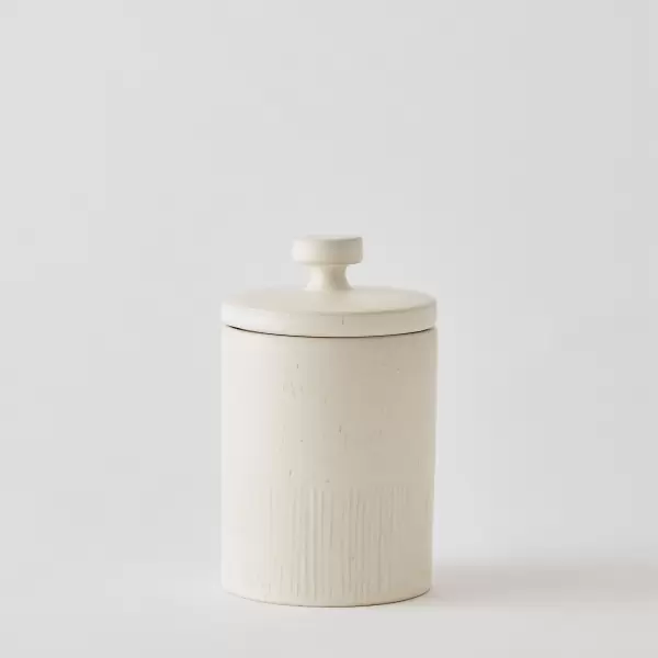 TELL ME MORE - Palermo Lågkrukke Off White, Small