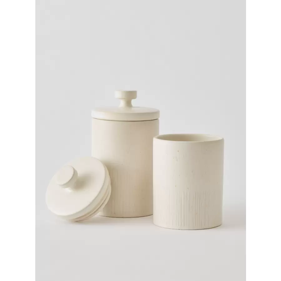 TELL ME MORE - Palermo Lågkrukke Off White,  Medium
