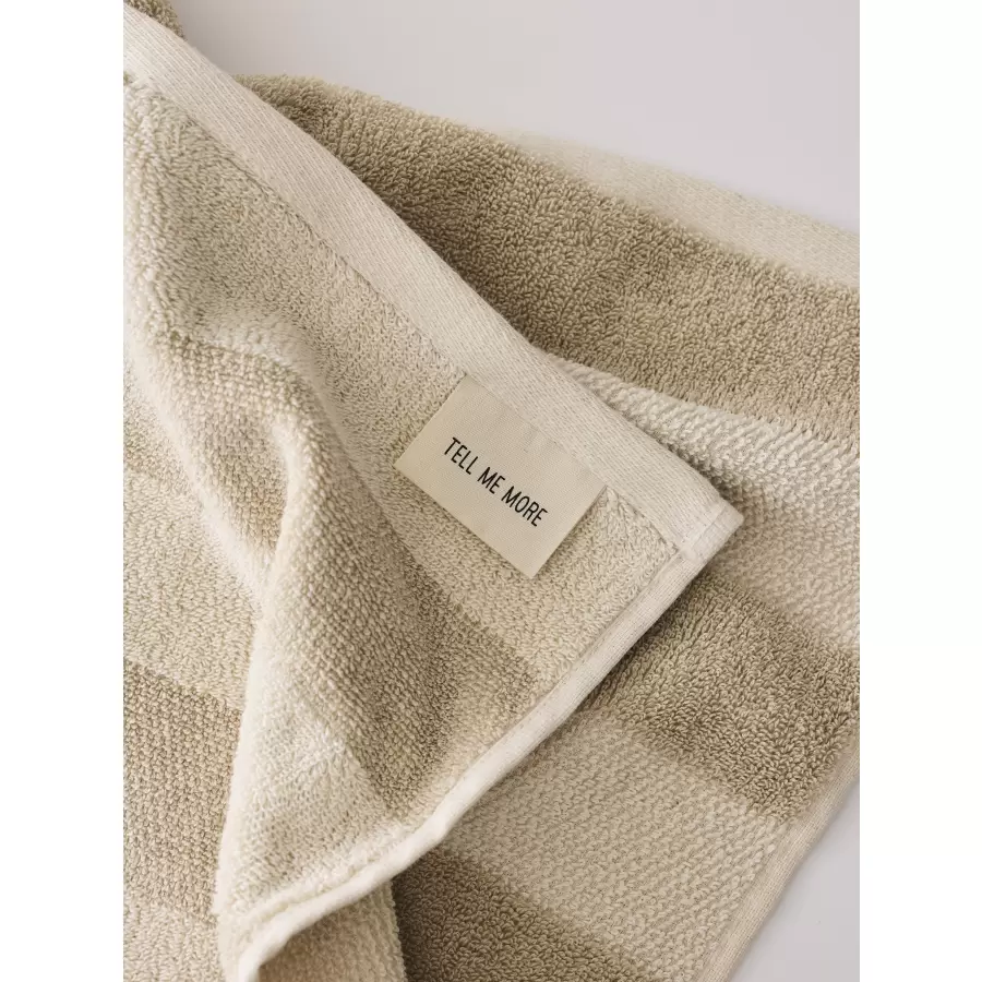 TELL ME MORE - Håndklæde Cleo, Beige 50*70
