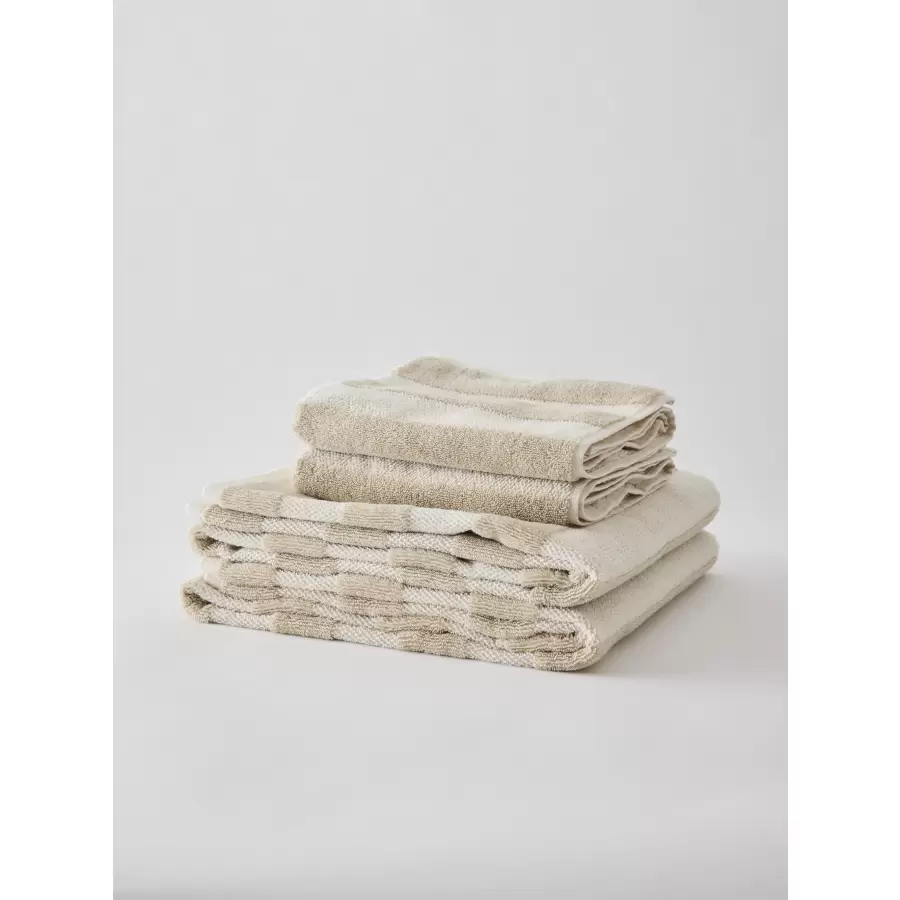 TELL ME MORE - Håndklæde Cleo, Beige 50*70