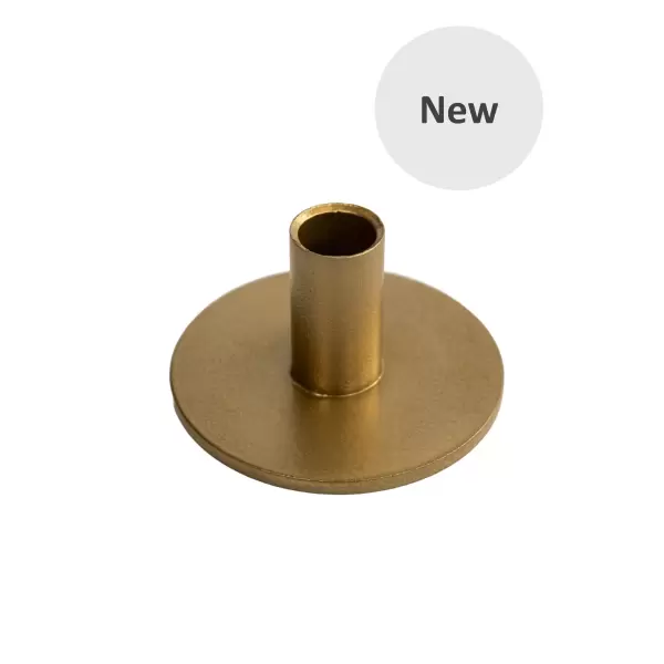 Cirkelstage Ø:1,3, guldfarvet, til kertelys