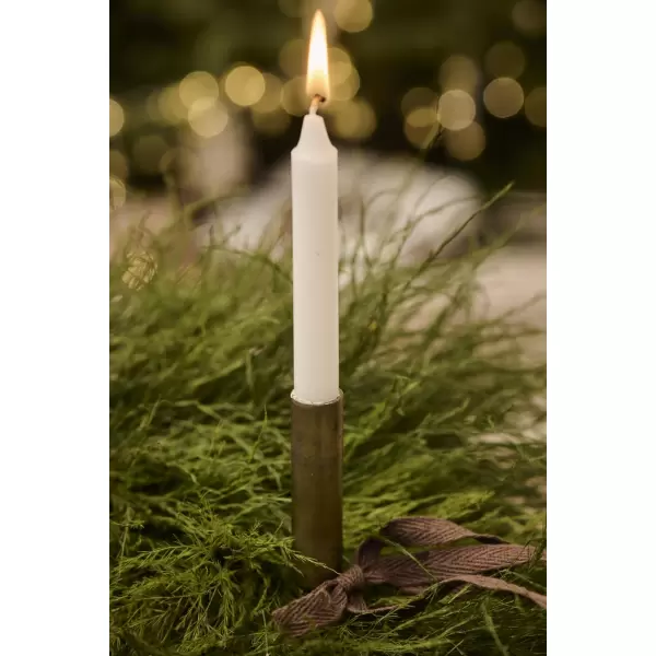 Ib Laursen - Æske m/12 kertelys, Hvid