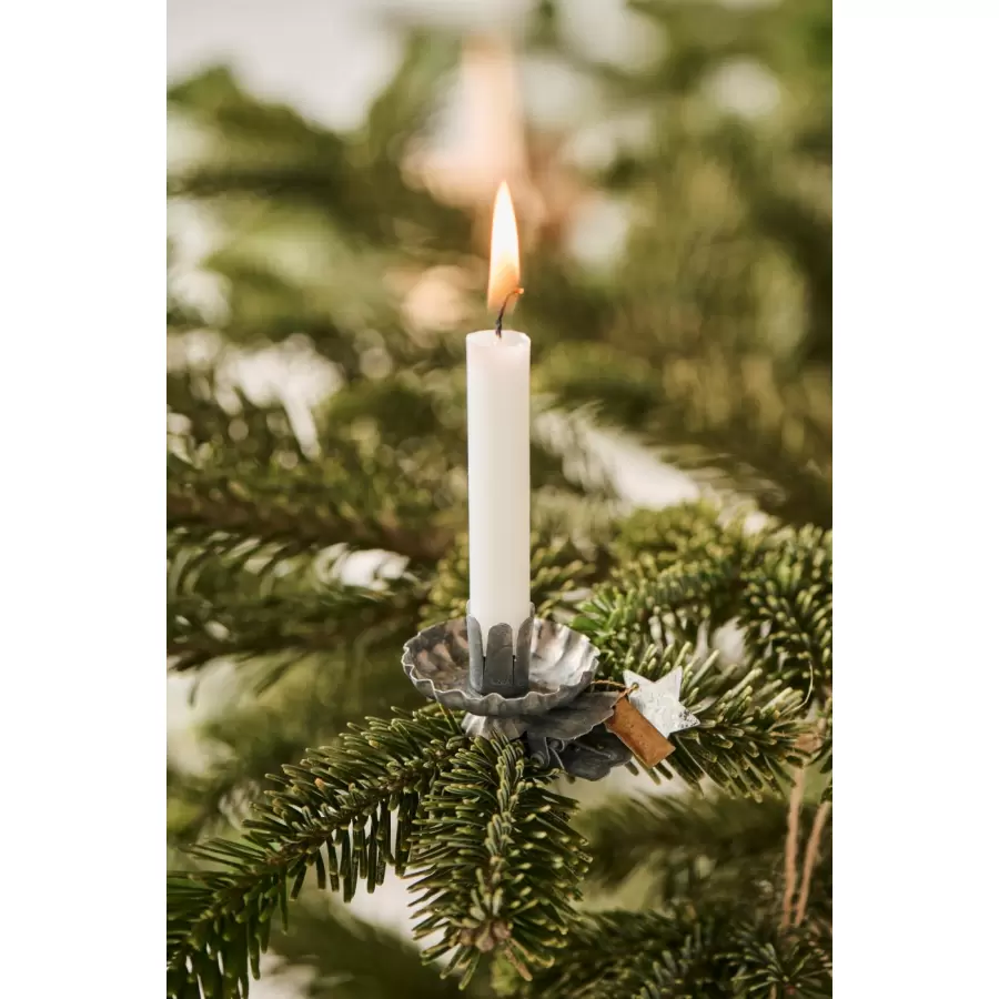 Ib Laursen - Æske m/12 kertelys  stearin juleæske