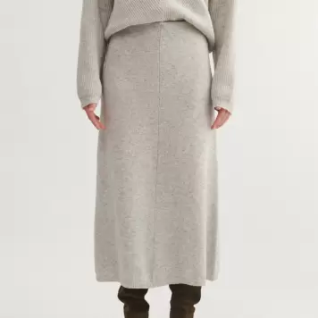 Basic Apparel - 3/4 Nederdel Lise, Fl. farver