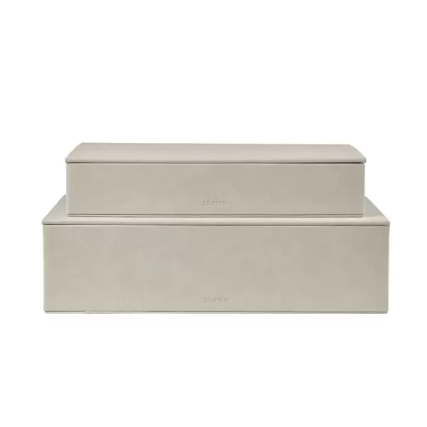 Blomus - 2 stk. opbevaringsæsker Sahla, Nomad (lys beige) Blomus - 2 stk. opbevaringsæsker Sahla, Nomad (lys beige)