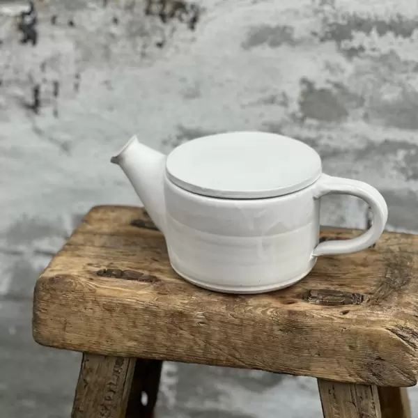 Per Bo - Tekande 0,6 L, Mat Hvid, Håndlavet keramik