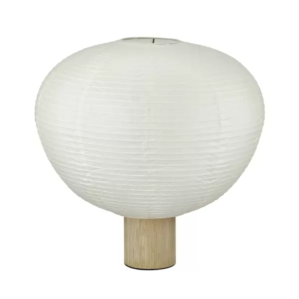 Blomus - Rispapir lampe på træfod, KAMI, eg M