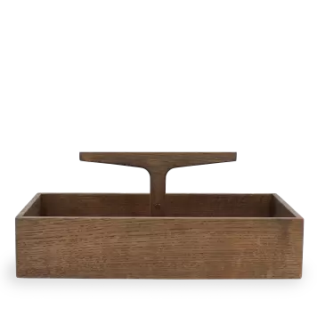 Ro Collection - Toolbox Low, Dark Stained Oak