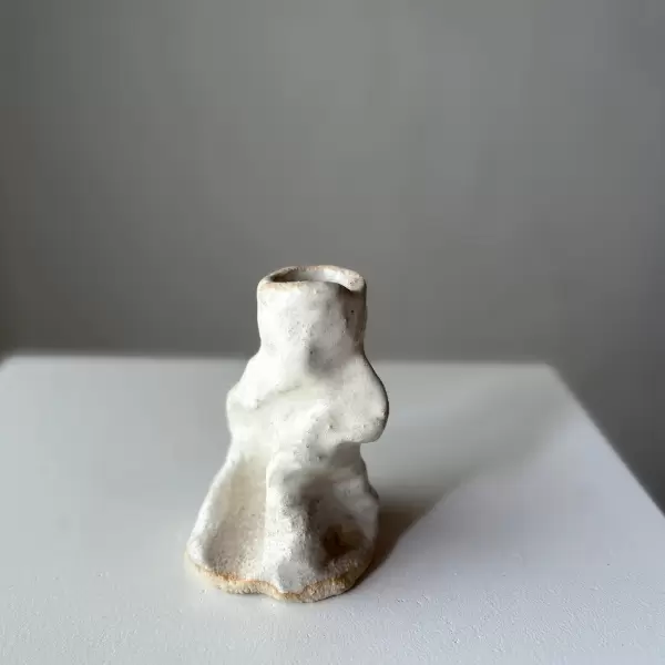 Leela Mette - Lysestage Lille håndlavet af keramiker