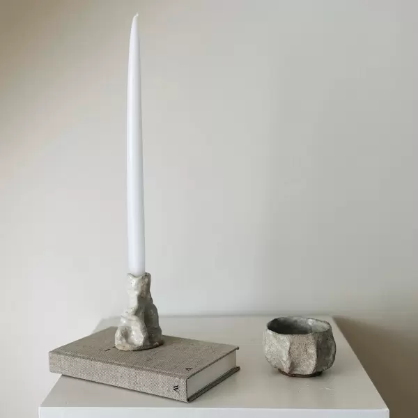 Leela Mette - Lysestage Lille håndlavet af keramiker Leela Mette - Lysestage Lille håndlavet af keramiker