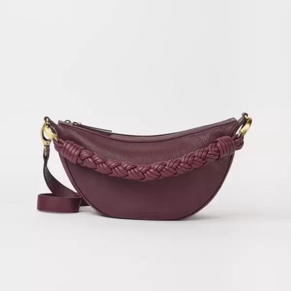 O My Bag - Crossbody Leo Soft Grain Leather, Dark Cherry