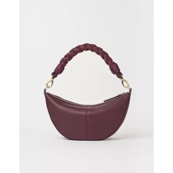O My Bag - Crossbody Leo Soft Grain Leather, Dark Cherry