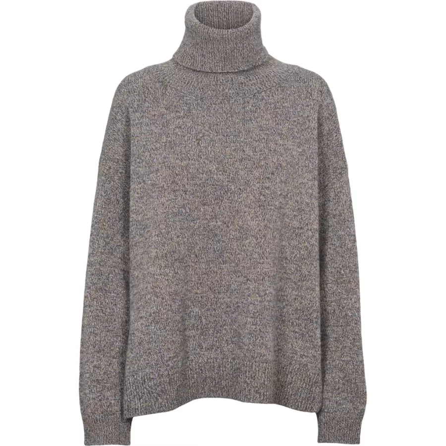 Basic Apparel - Randi T-Neck - Fl. farver