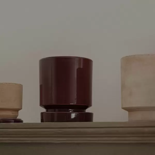 Bergs Potter - Hoff Glaseret potte, Deep Burgundy, Ø:21 - hent selv