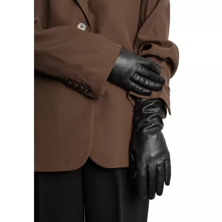 REDESIGNED - Handsker Anvi Wool, Sort m touchscreen funktion