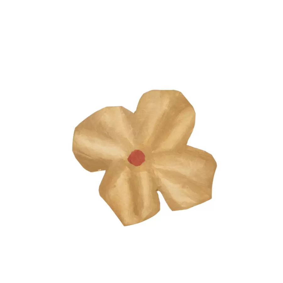 ferm LIVING - Poesie Håndskåret Knage, Tan