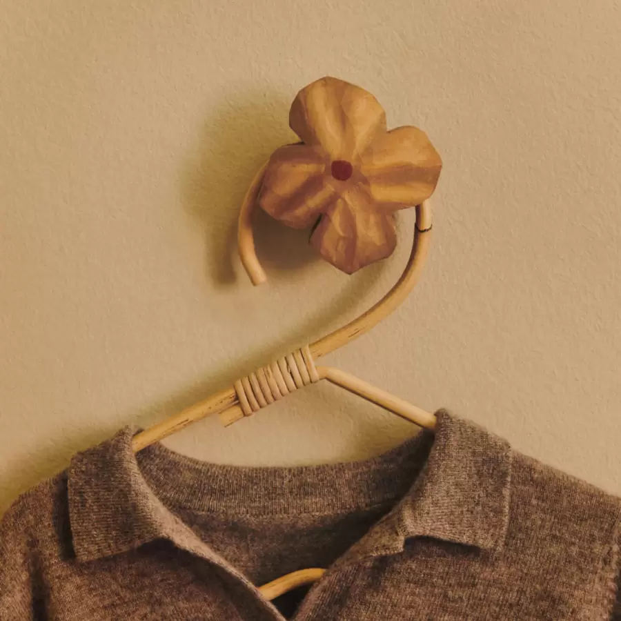 ferm LIVING - Poesie Håndskårne knager/hooks -  Rosa