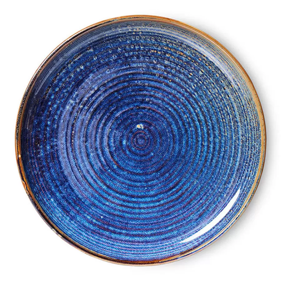 HK living - Middagstallerken Chef Ceramics, Rustic Blue