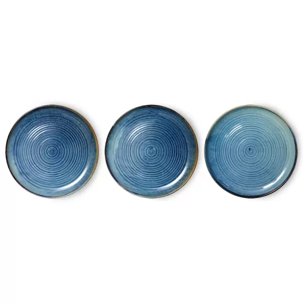 HK living - Middagstallerken Chef Ceramics, Rustic Blue