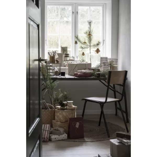 Ib Laursen - Gulvtæppe rund natur jute Ø 90 cm.