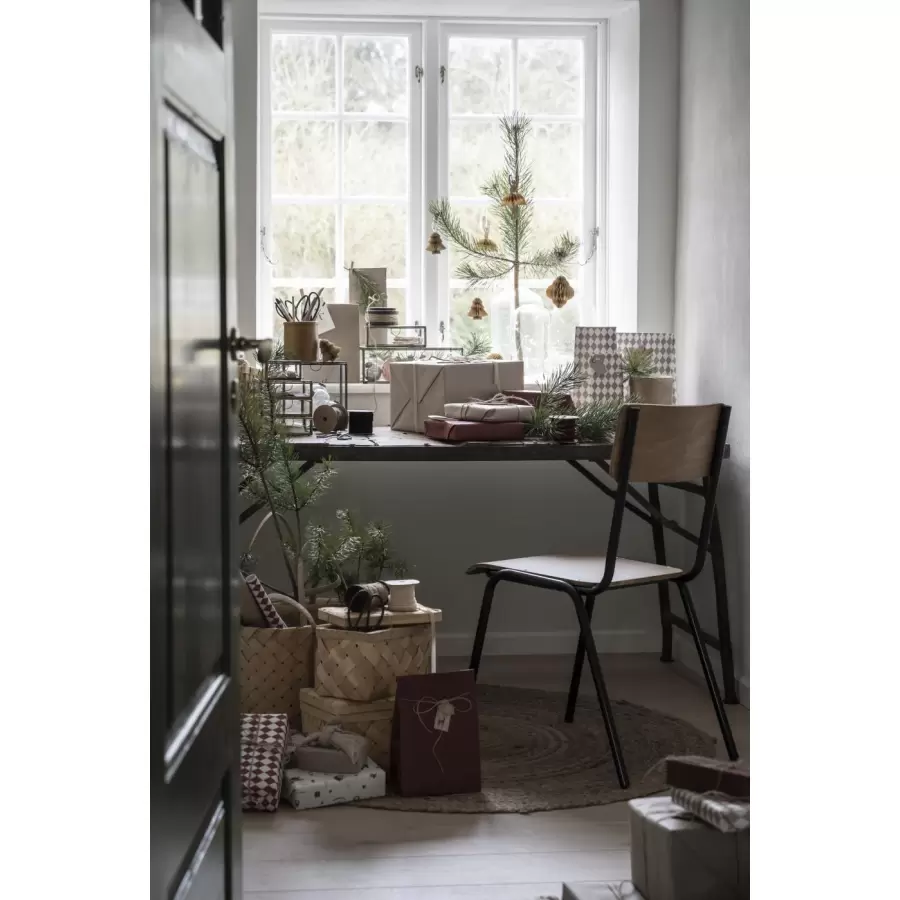 Ib Laursen - Gulvtæppe rund natur jute Ø 90 cm.