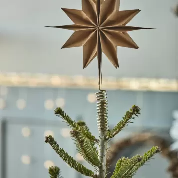 Ib Laursen - Topstjerne Stella Natur m/messingfarvet holder Ø:25*5