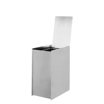 Ferm Living - Sama Toiletspand, Børstet rustfrit stål Ferm Living - Sama Toiletspand, Børstet rustfrit stål