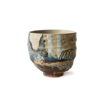 HK living - Artist ceramics: coffee cup, scratched HK living - Artist ceramics: coffee cup, scratched