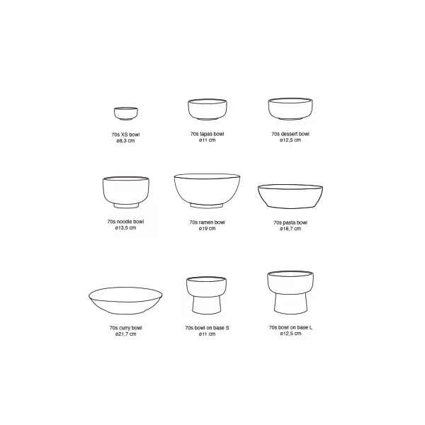 HK living - 2 stk. 70s ceramics: pasta- eller salatskåle, petal HK living - 2 stk. 70s ceramics: pasta- eller salatskåle, petal