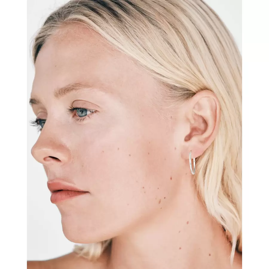 Trine Tuxen - Hoop I, sølv hoop fra Trine Tuxen