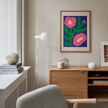 The Poster Club -  Pink Poppies - 30 x 40 cm