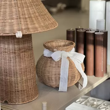 Jou Quilts - Jou Rattan gulvlampe Ø:40*60 - Uden fatning og ledning
