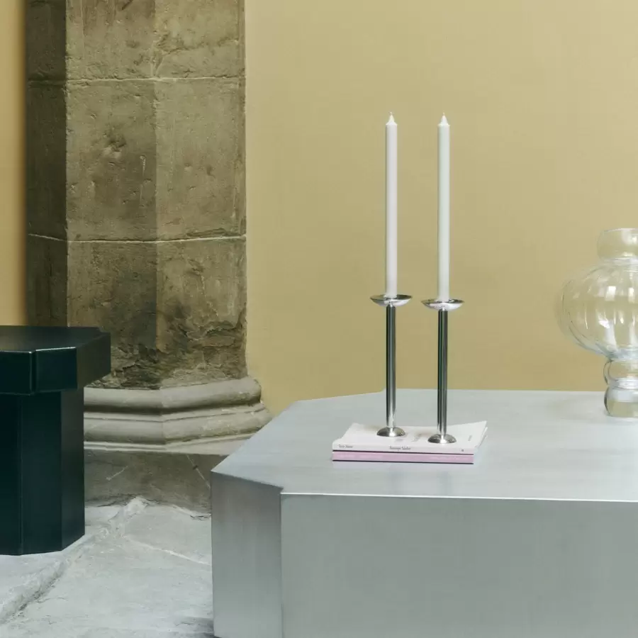 Louise Roe - Metal Champagne lysestage høj